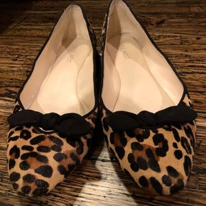 Nine West Flats Leopard Print Black 7.5 M